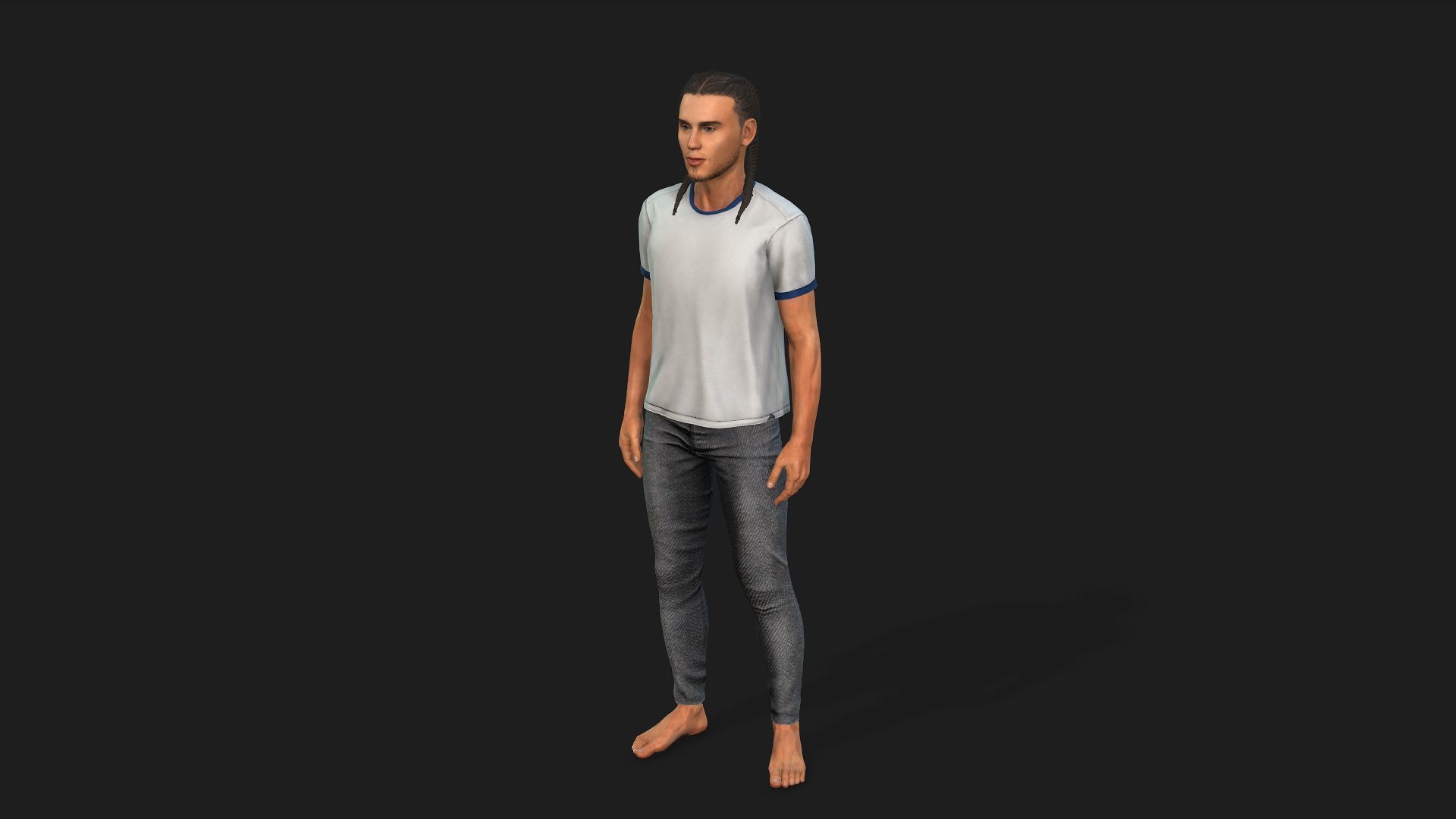 3D Male Character Fully Rigged and Game-Ready 3D model_7