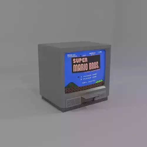 Retro CRT TV 3D Model 3D model