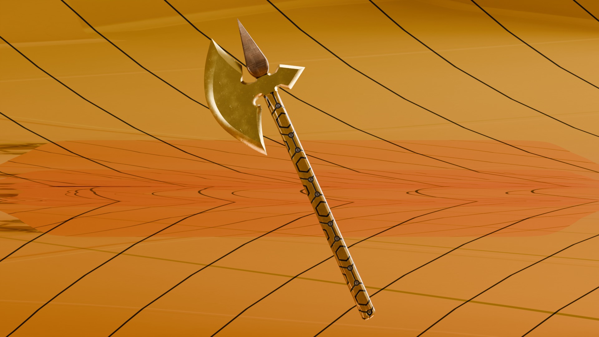 Weapon  Low-poly 3D model_3