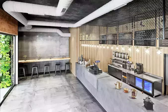 Beverage shop 42 3D model