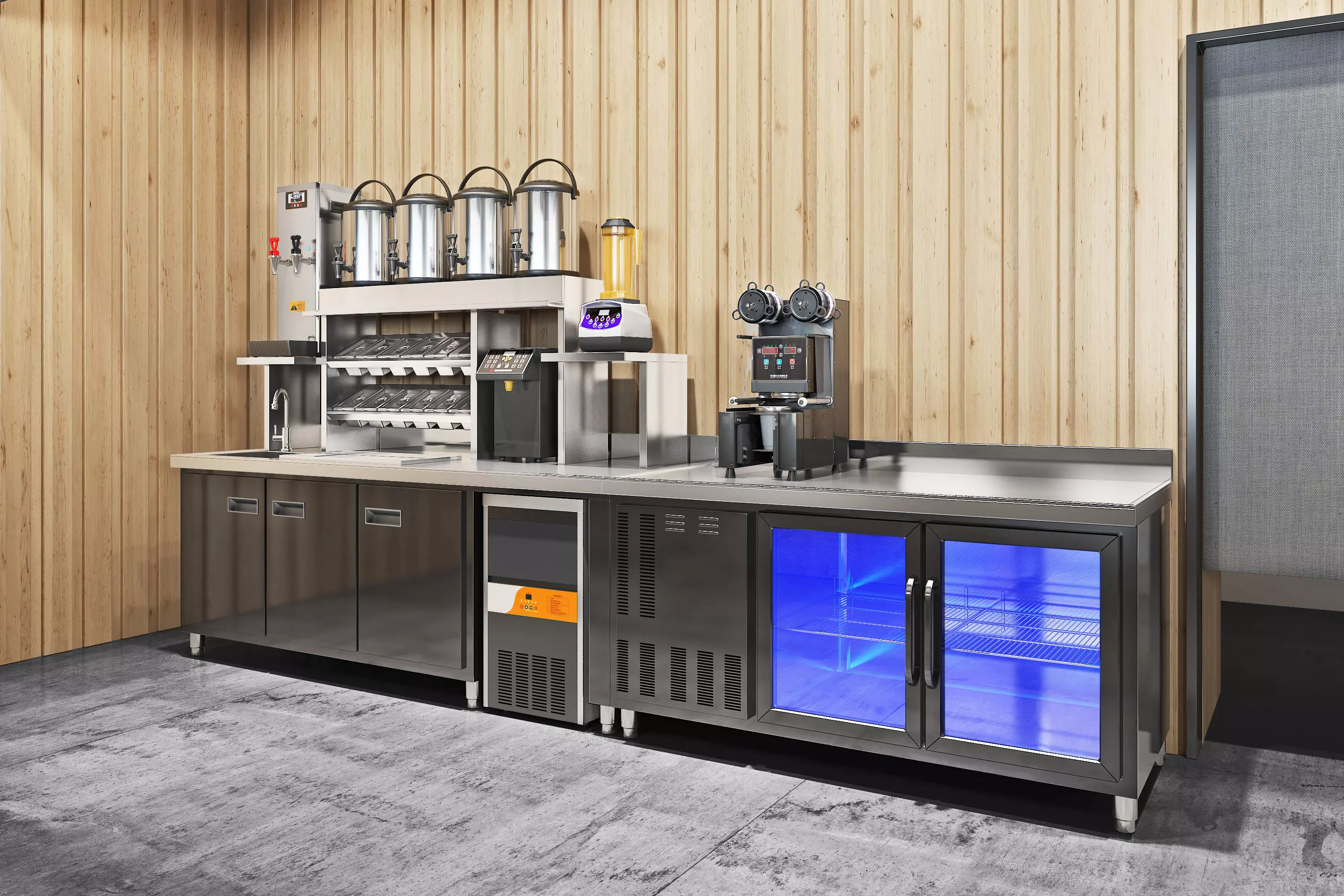 Tea bar equipment 38 3D model_0