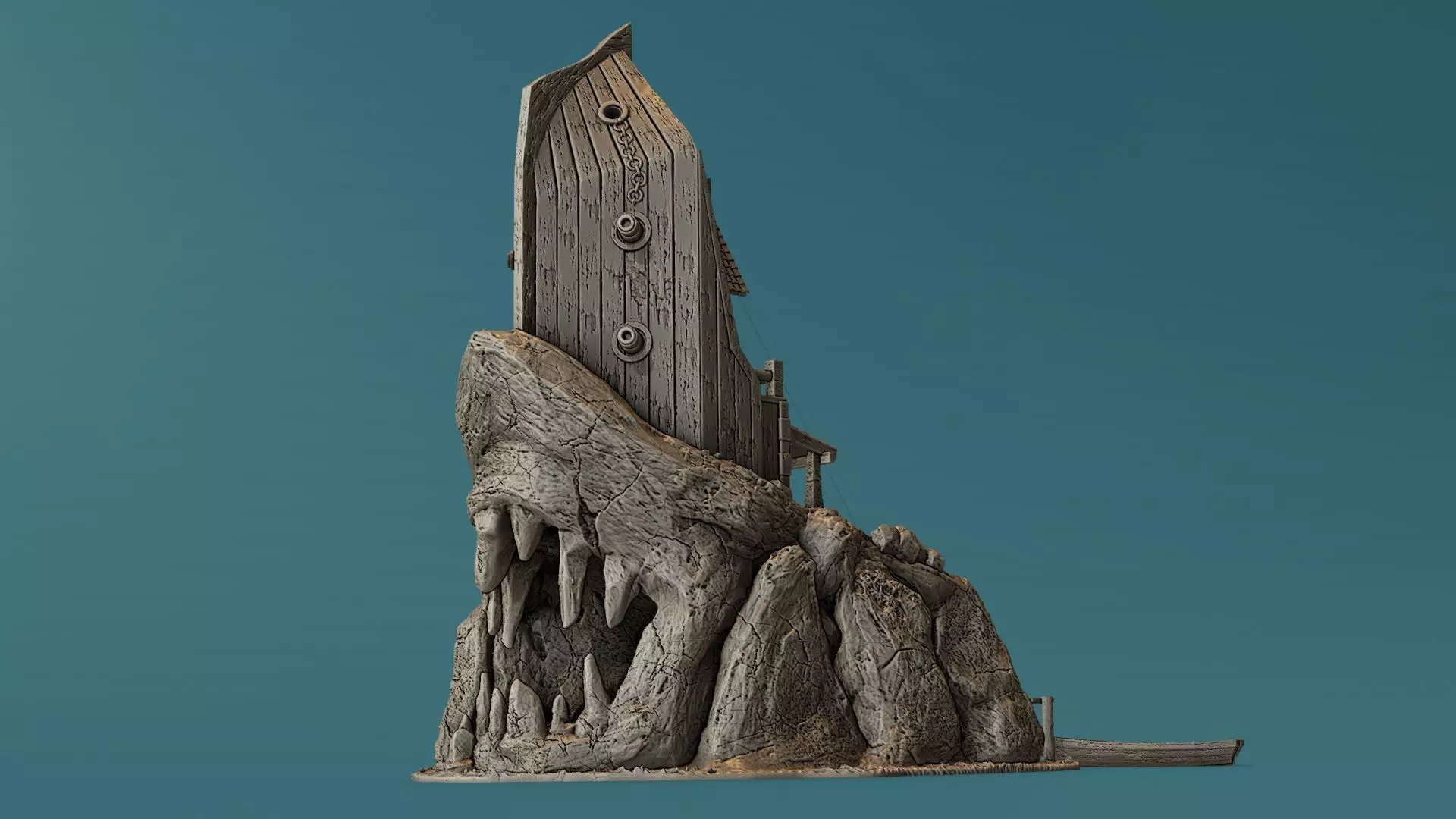 The house on Shark Cliff 3D print model_0