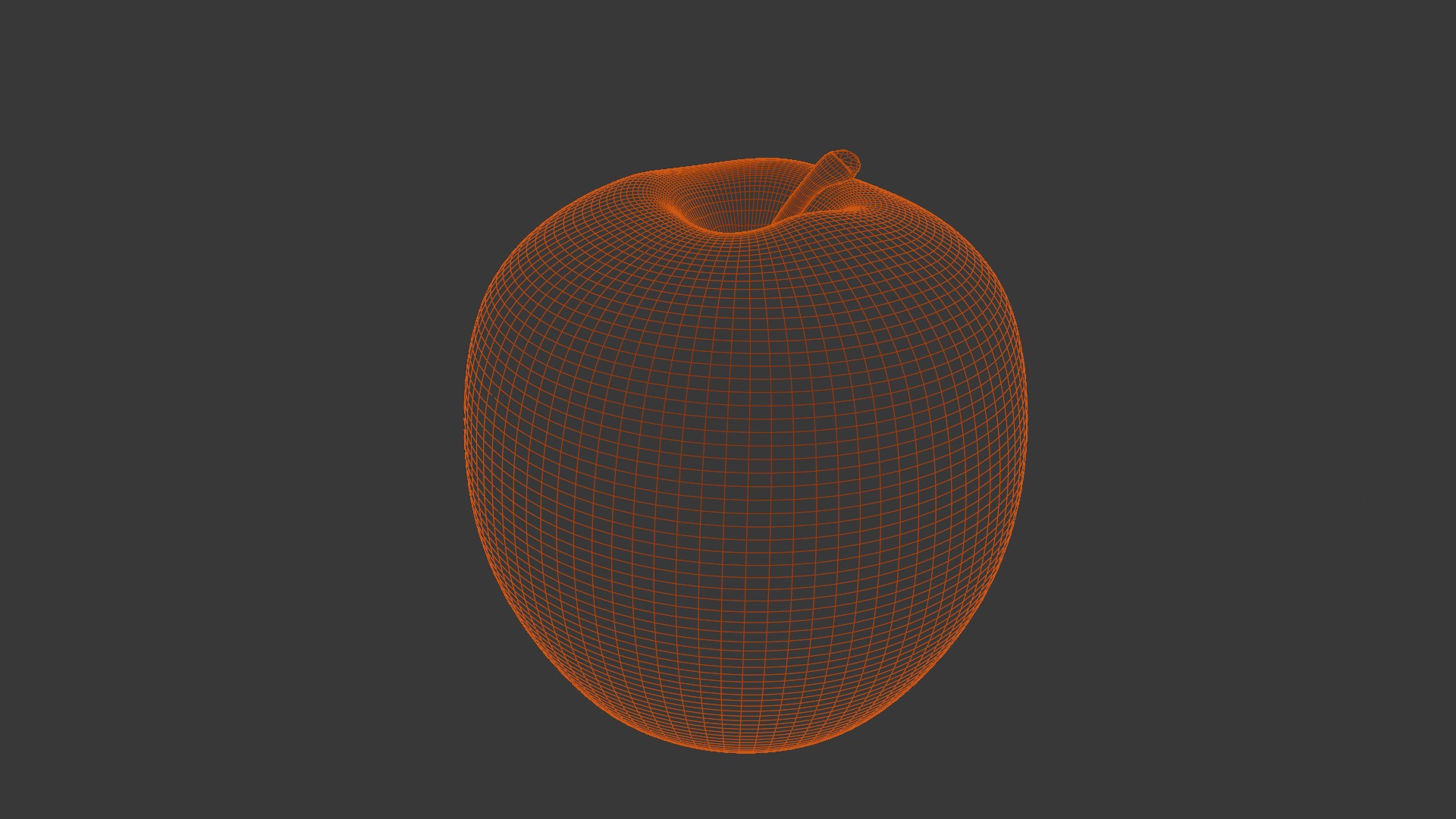 Green Apple 3D Model Low-poly 3D model_10