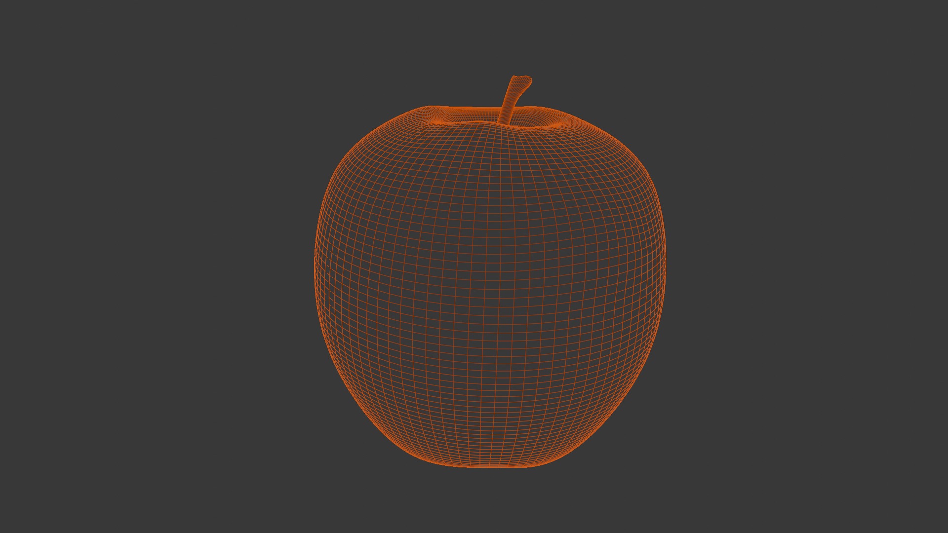 Green Apple 3D Model Low-poly 3D model_12