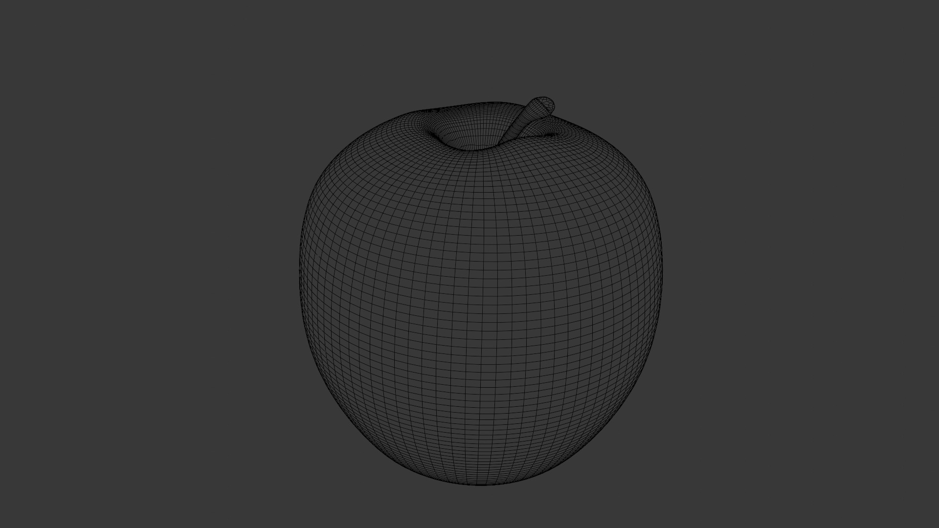 Green Apple 3D Model Low-poly 3D model_9