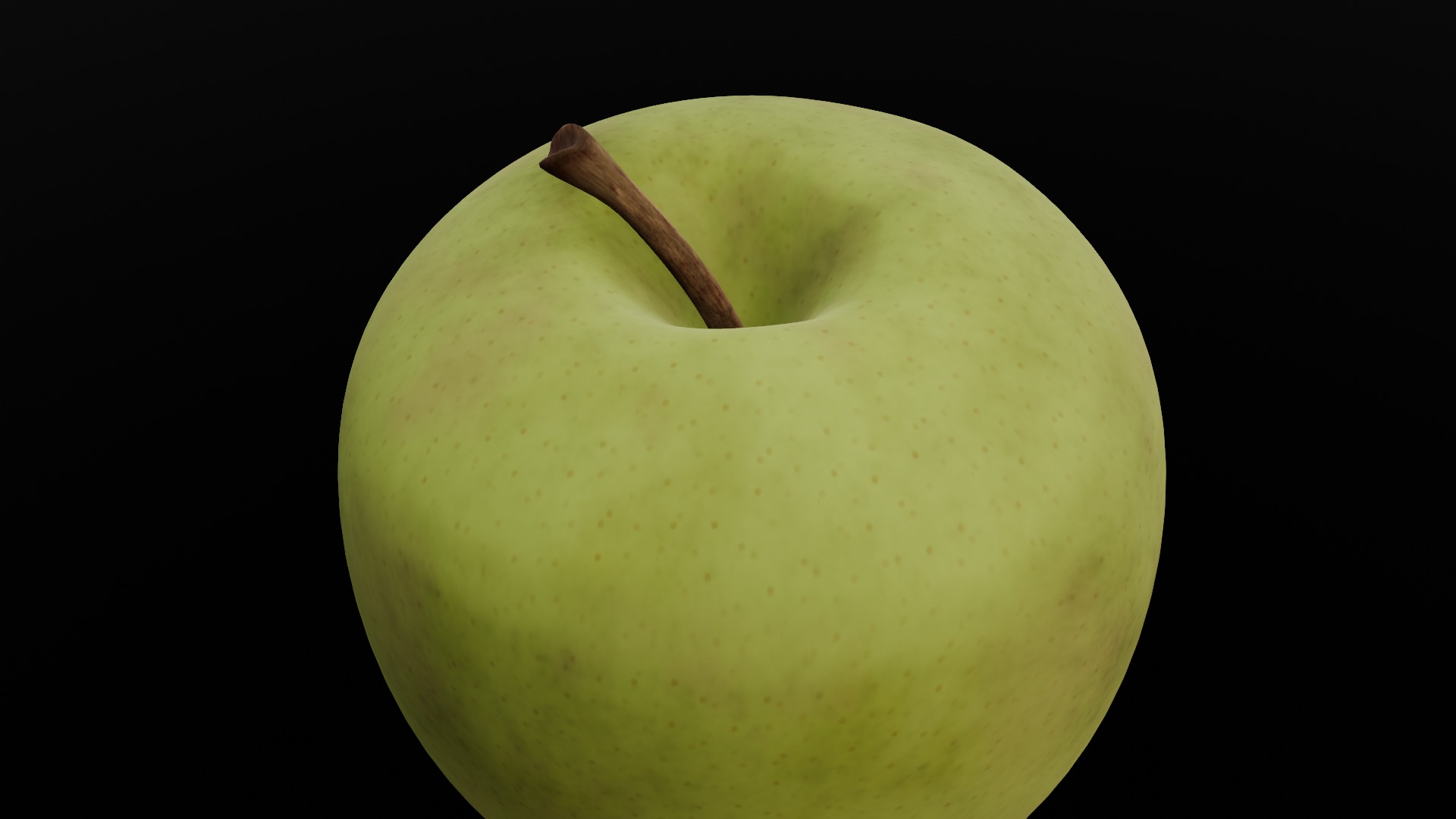 Green Apple 3D Model Low-poly 3D model_15