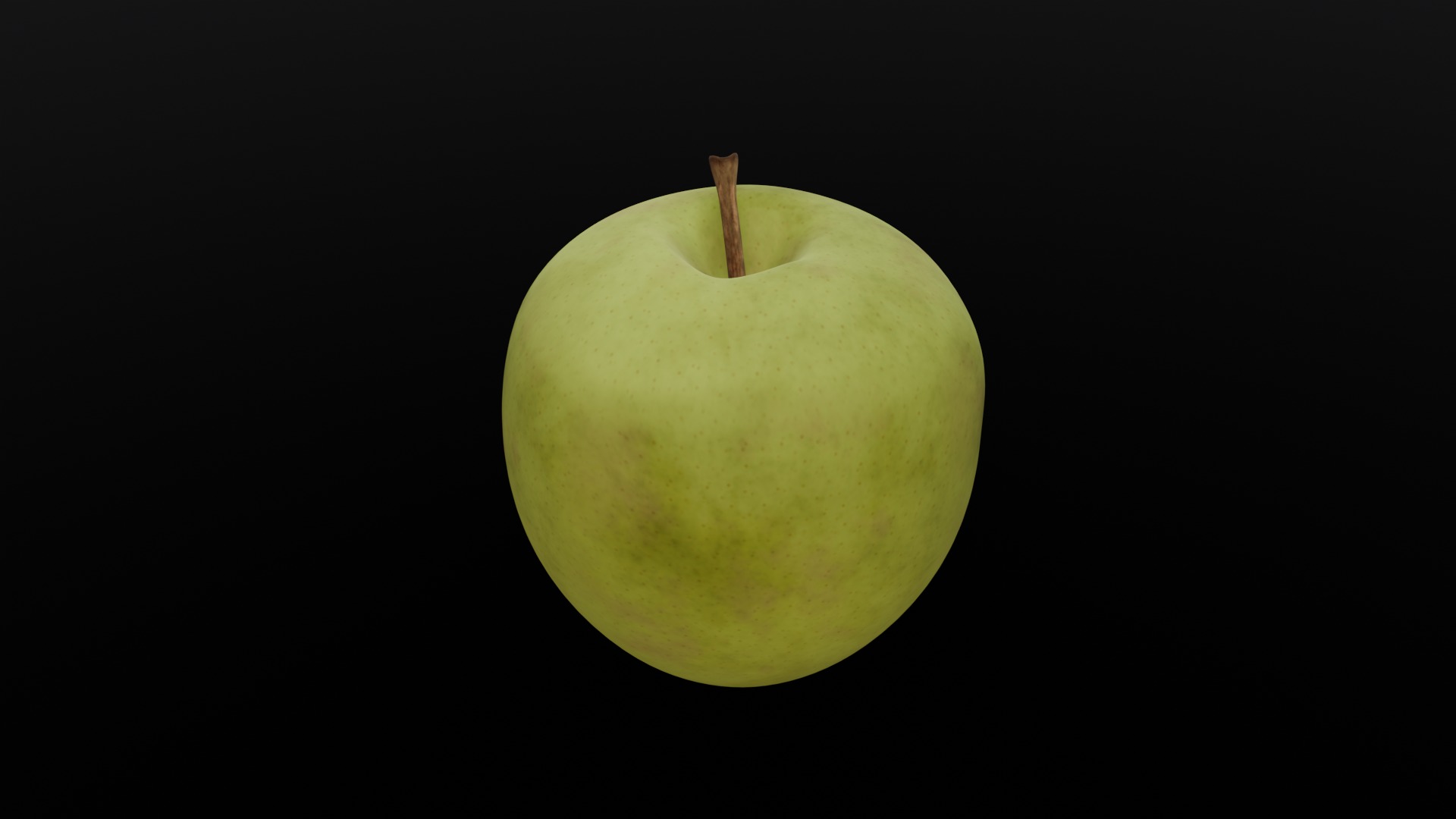 Green Apple 3D Model Low-poly 3D model_18