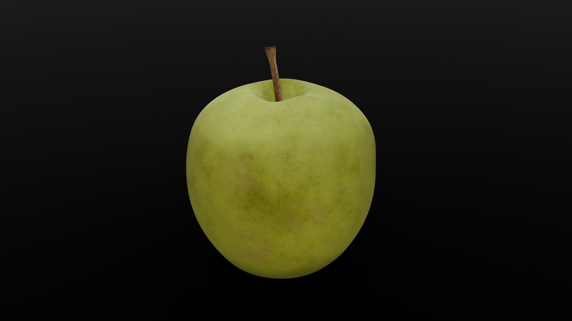 Green Apple 3D Model Low-poly 3D model_13