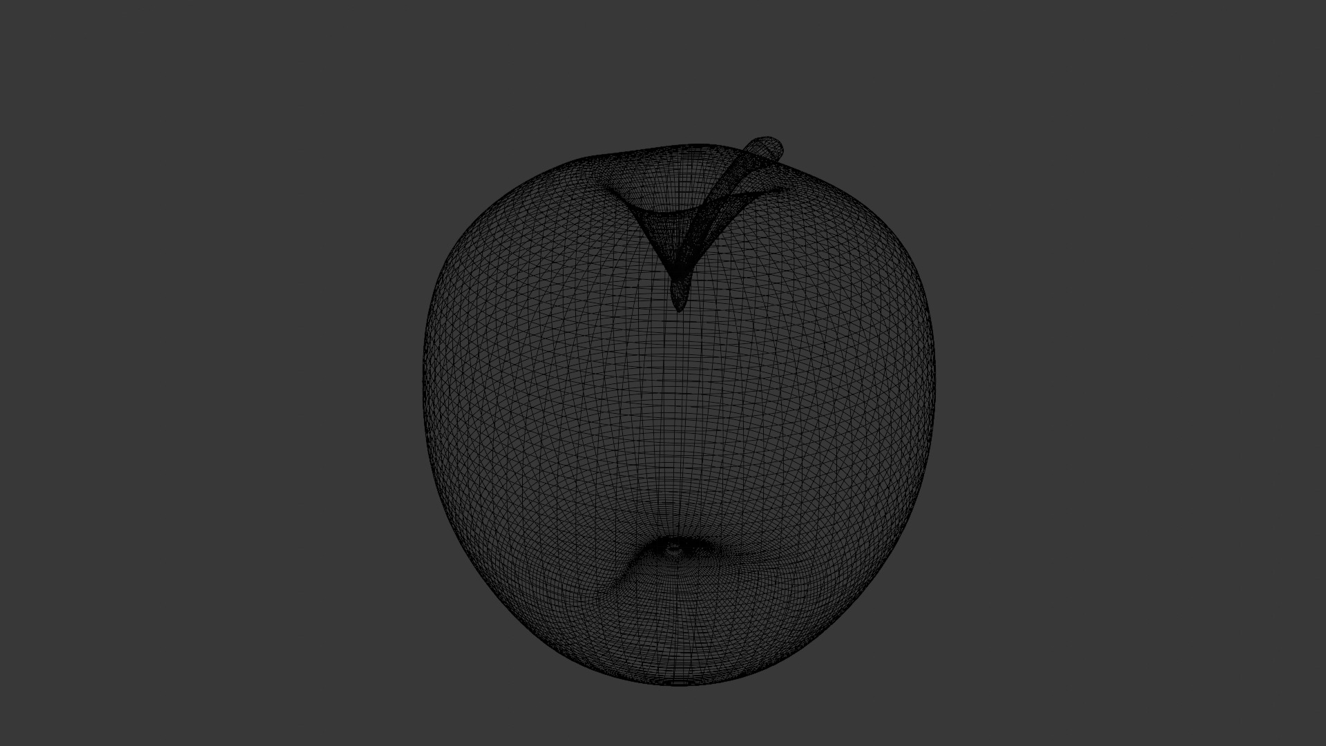 Green Apple 3D Model Low-poly 3D model_8