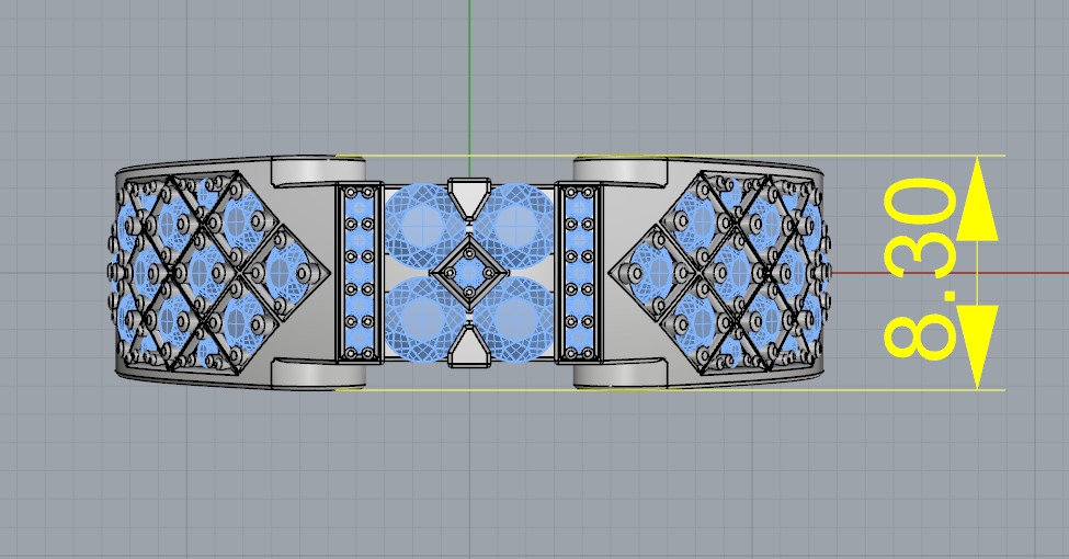 K RINGS FOR MEN N1005 N2 SIZE 21 3D print model_6