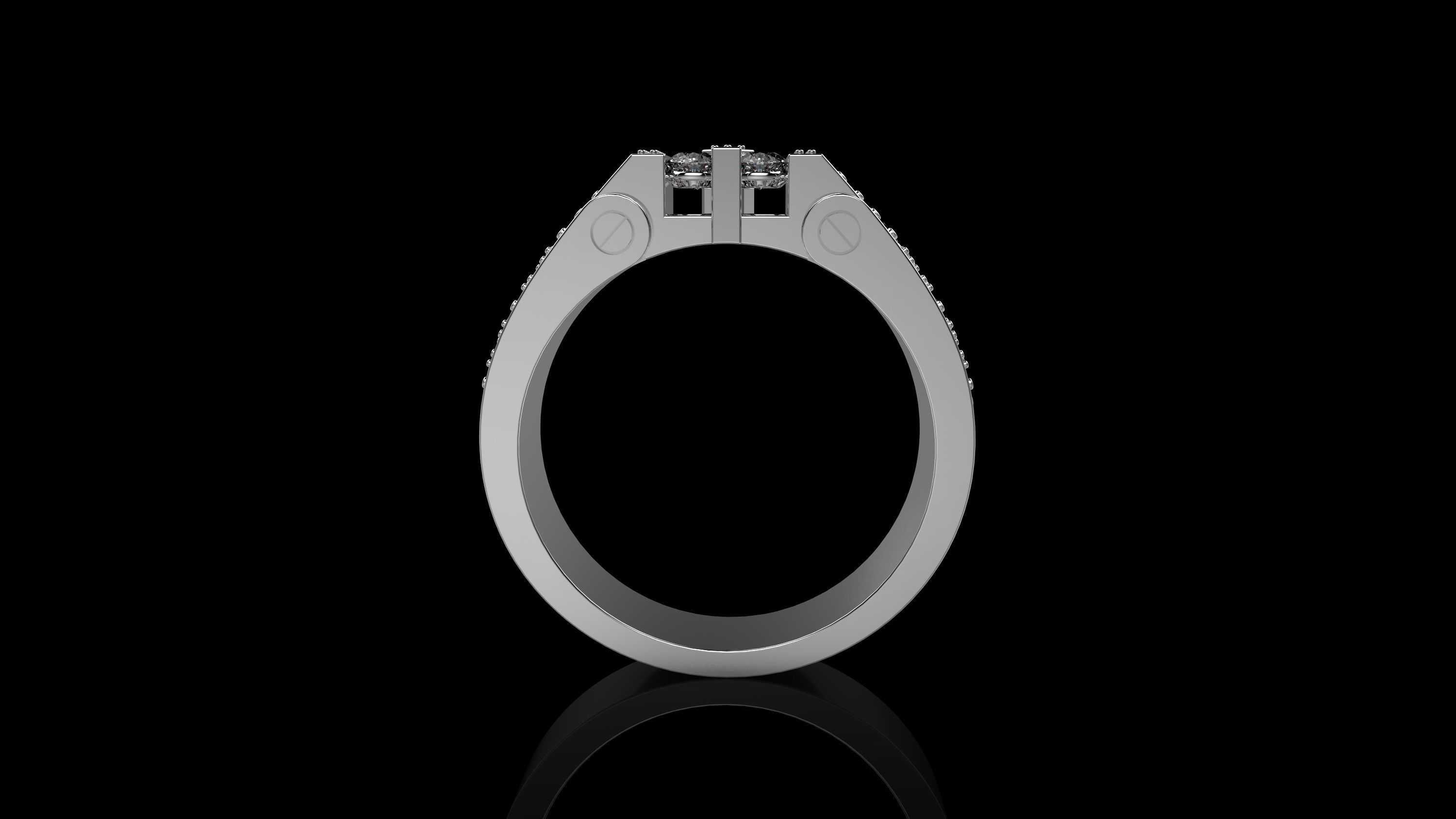 K RINGS FOR MEN N1005 N2 SIZE 21 3D print model_3