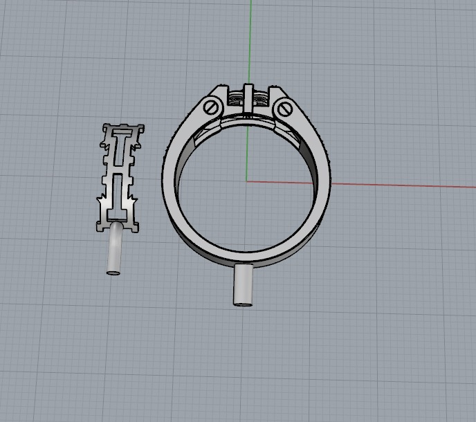 K RINGS FOR MEN N1005 N2 SIZE 21 3D print model_8