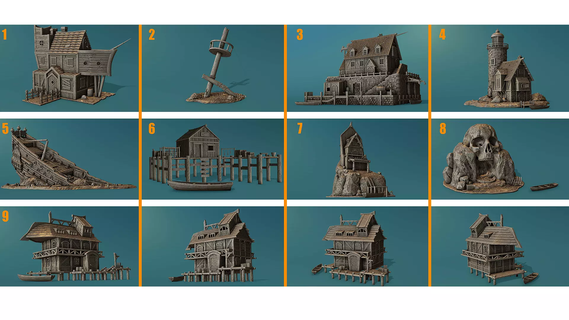 Pirates - the call of the sea 3D Model Collection_0