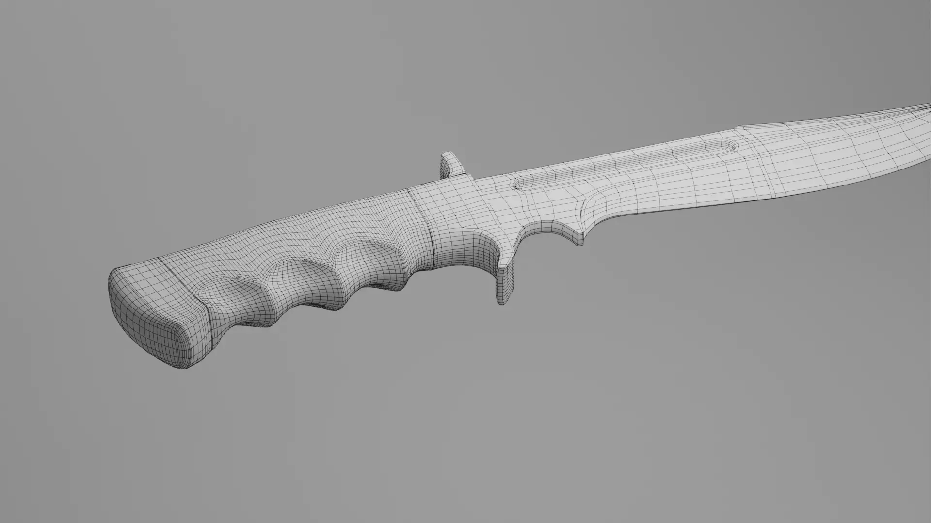 Tactical knife for tactic games and to the 3D printing 3D model_9