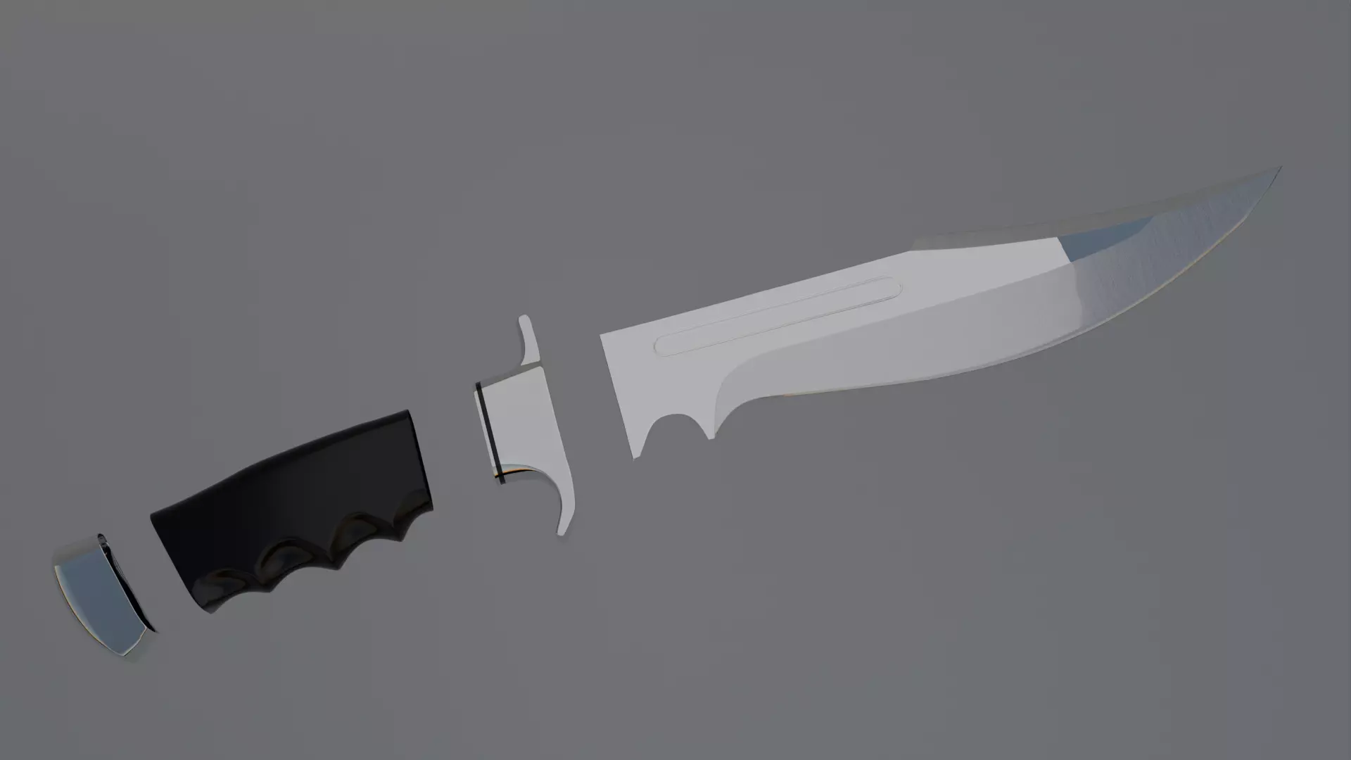 Tactical knife for tactic games and to the 3D printing 3D model_8
