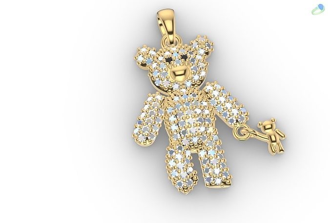 studded bear 3D model