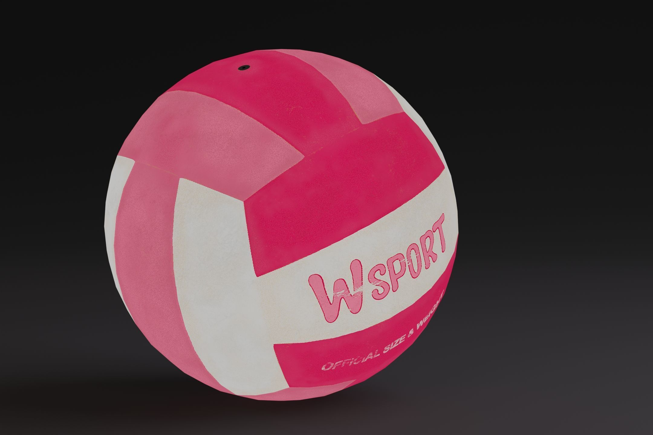 Volleyball Ball Prop Low-poly 3D model_8