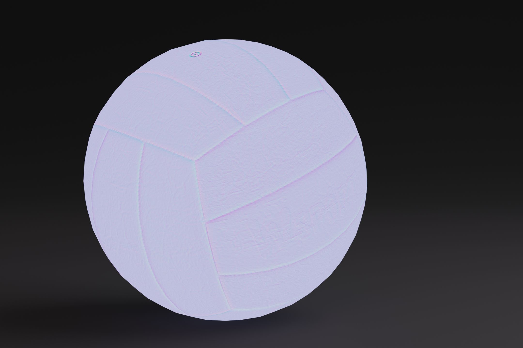 Volleyball Ball Prop Low-poly 3D model_10