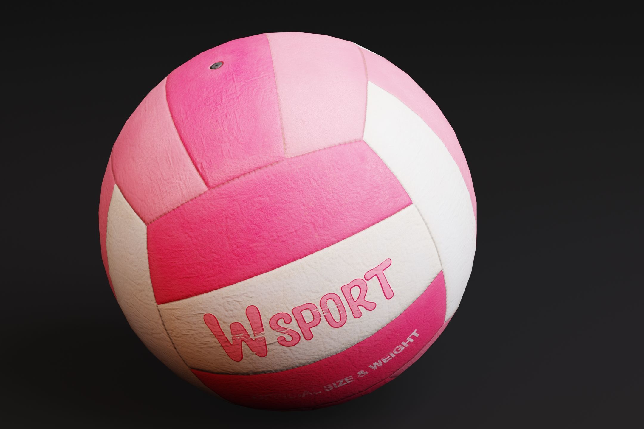Volleyball Ball Prop Low-poly 3D model_1