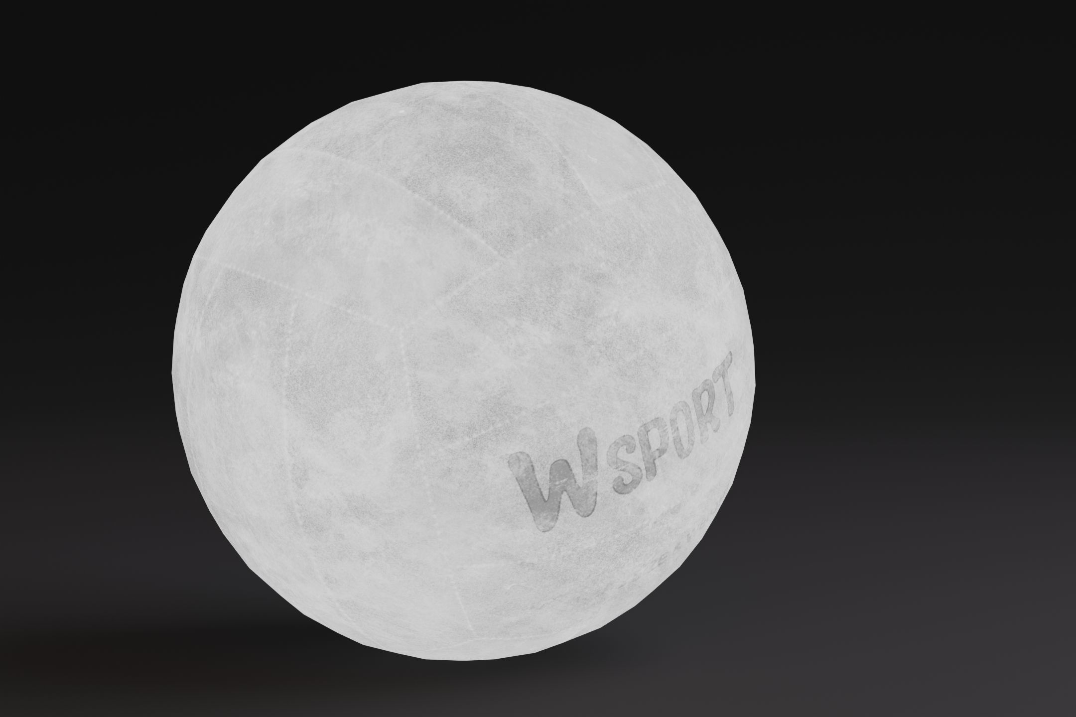 Volleyball Ball Prop Low-poly 3D model_9