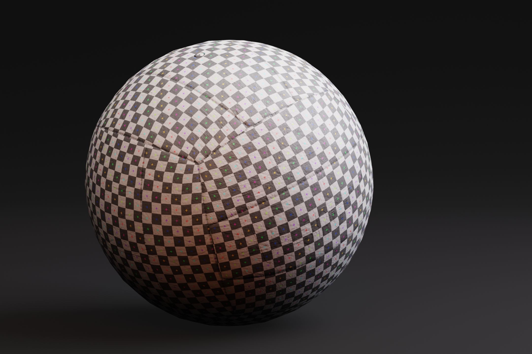 Volleyball Ball Prop Low-poly 3D model_7