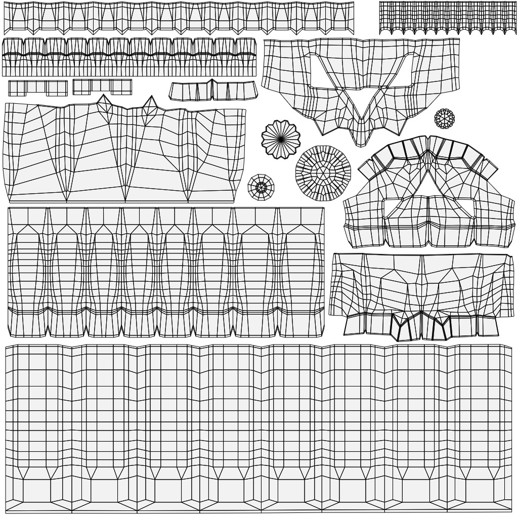 Halloween Pumpkins Low-poly 3D model_14