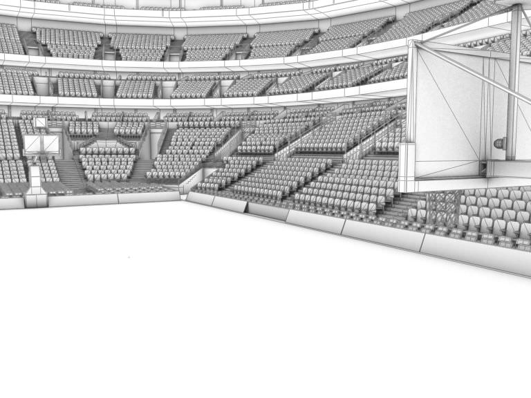 Basketball Arena 3D model_11