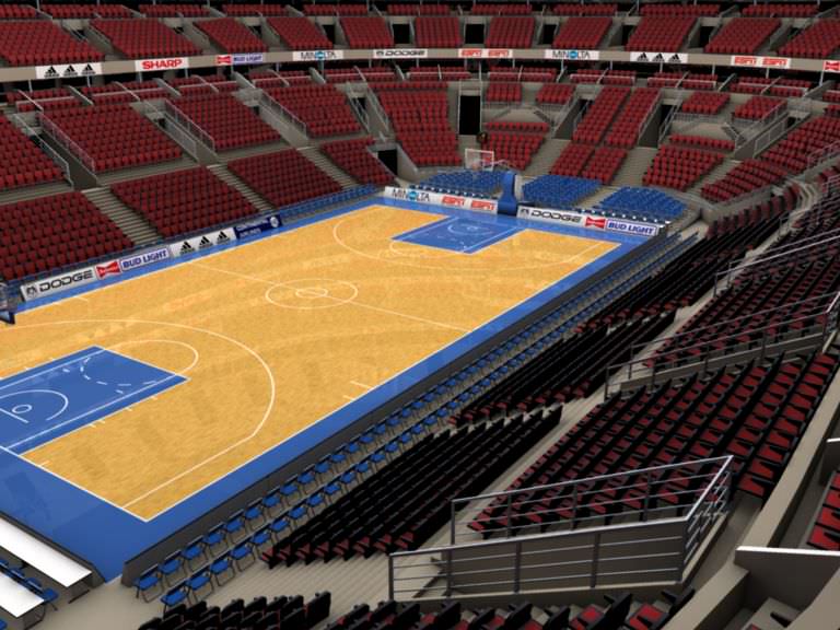 Basketball Arena 3D model_5