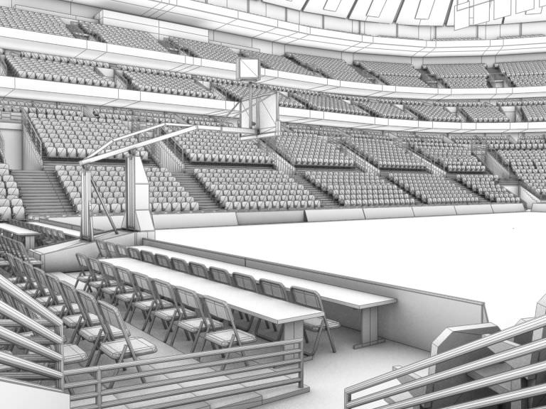 Basketball Arena 3D model_12