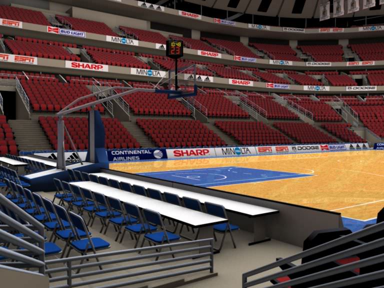 Basketball Arena 3D model_2