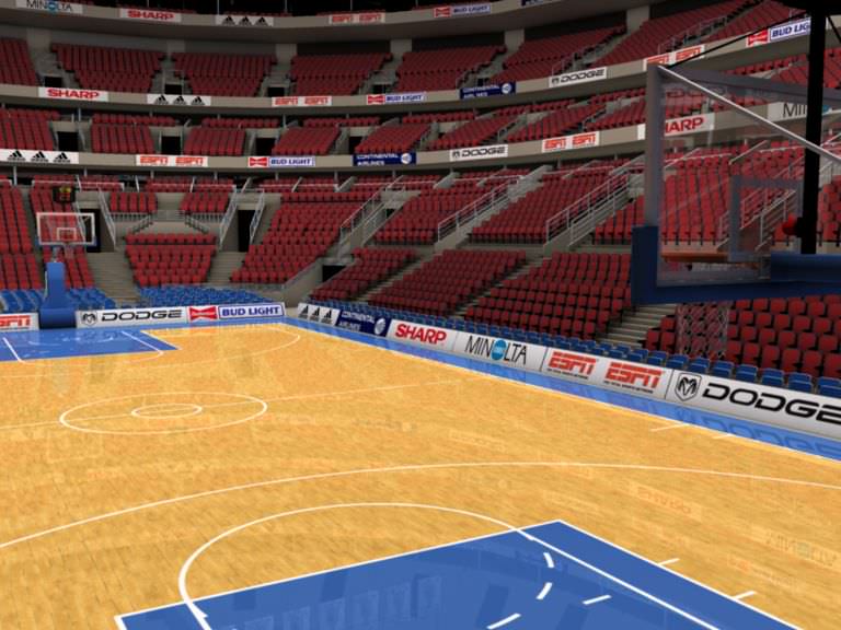 Basketball Arena 3D model_1