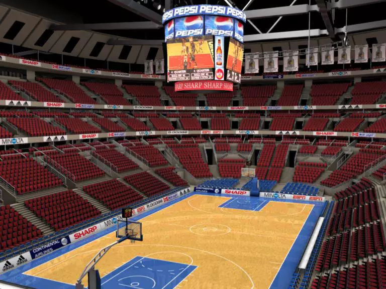 Basketball Arena 3D model_0