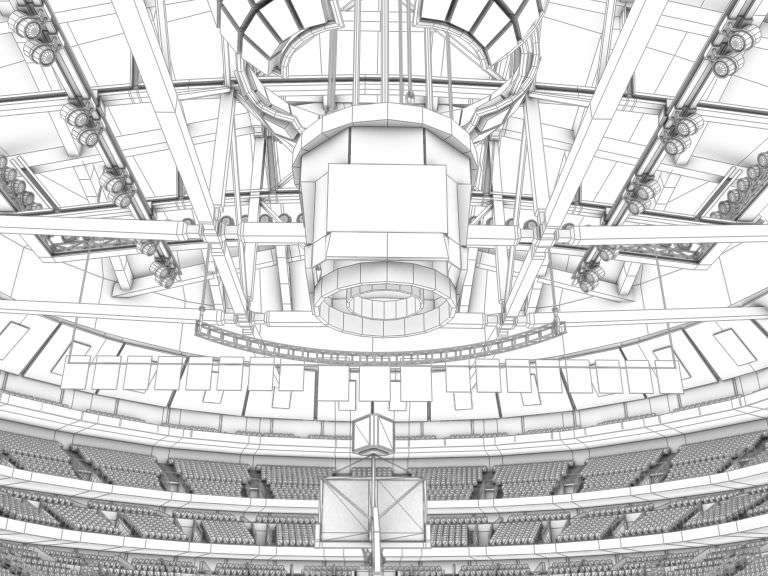 Basketball Arena 3D model_14