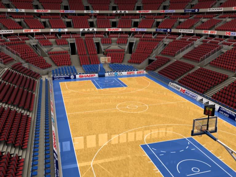 Basketball Arena 3D model_3