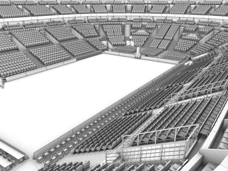 Basketball Arena 3D model_13