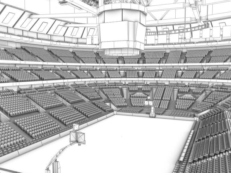 Basketball Arena 3D model_10