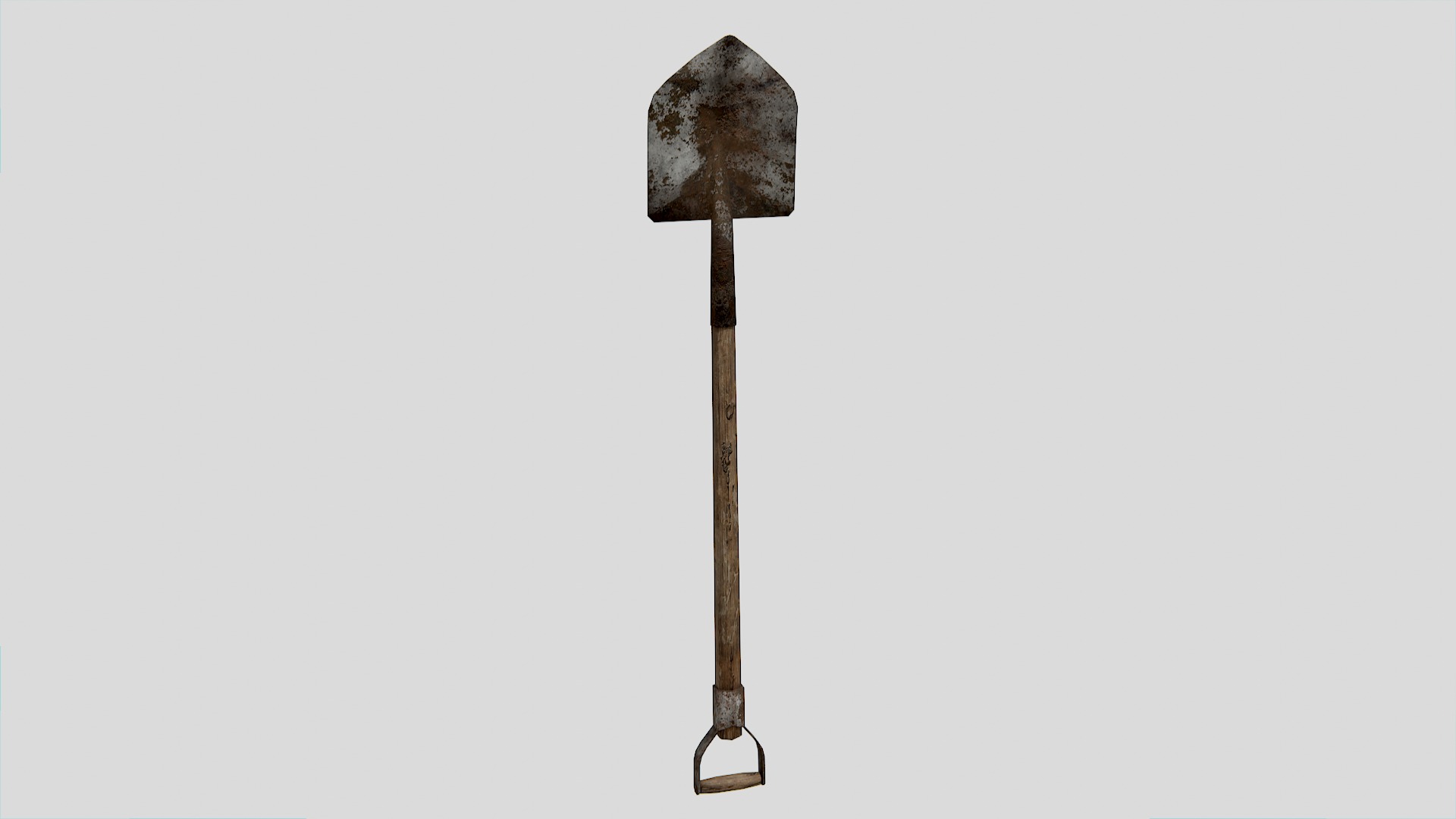Old Farm Garden Tools Collection Low-poly 3D model_3