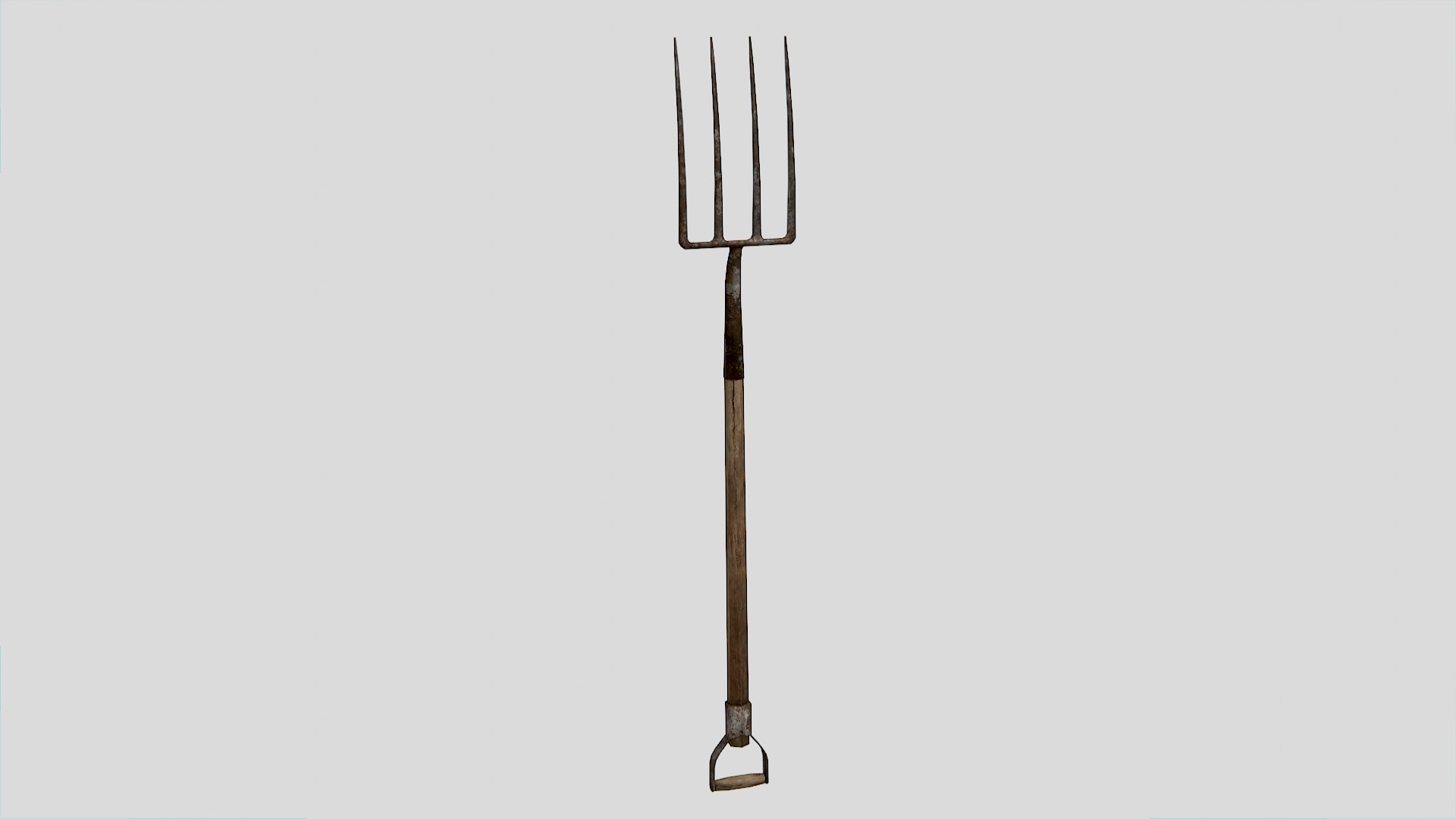 Old Farm Garden Tools Collection Low-poly 3D model_5