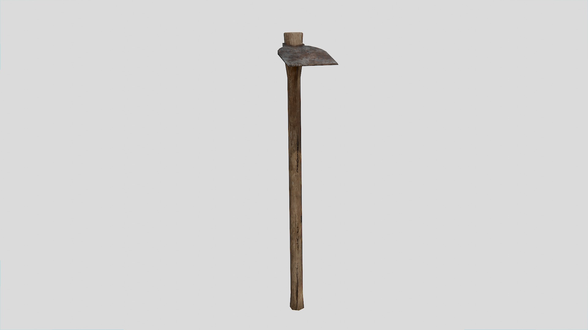 Old Farm Garden Tools Collection Low-poly 3D model_4