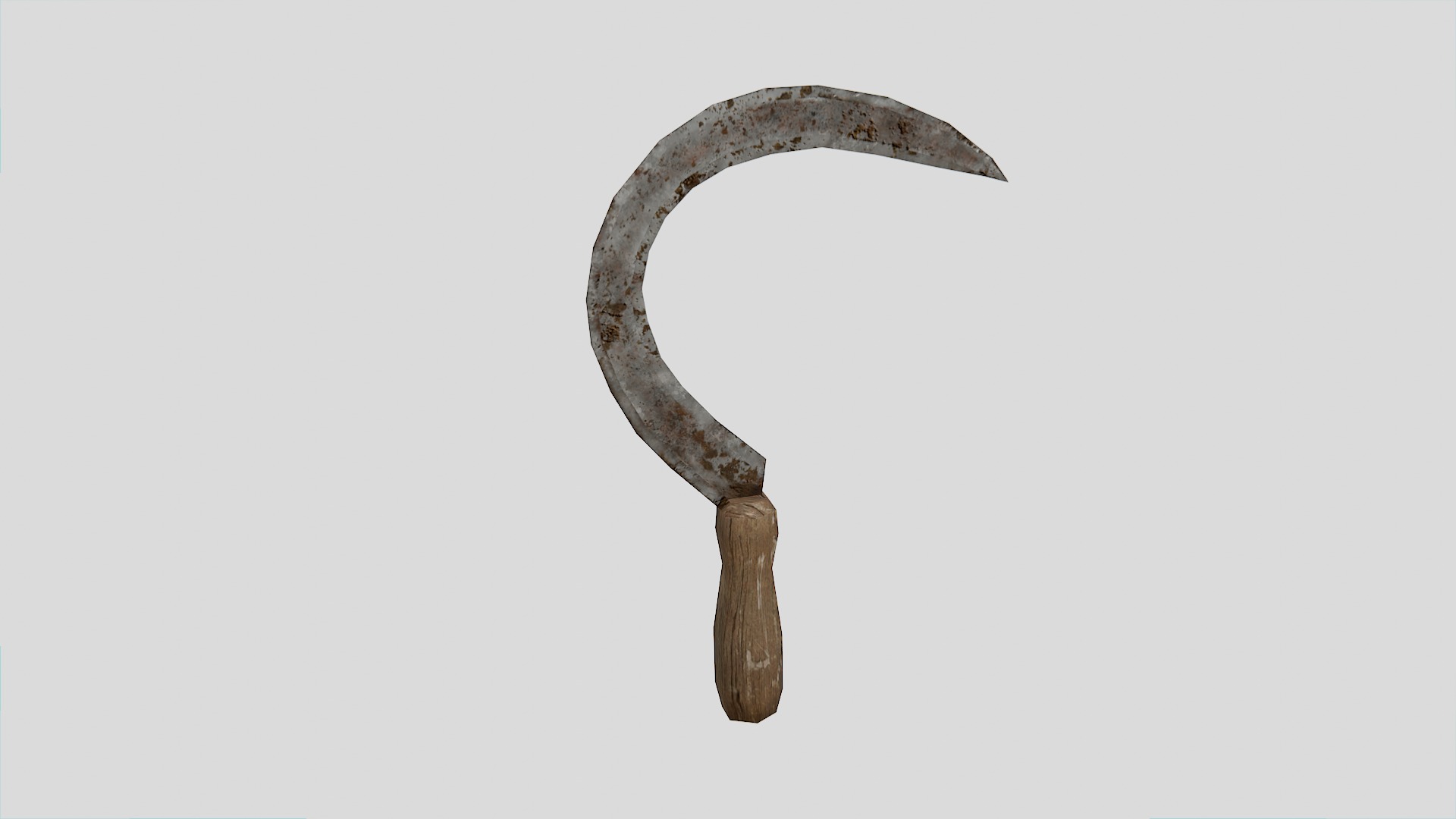 Old Farm Garden Tools Collection Low-poly 3D model_10