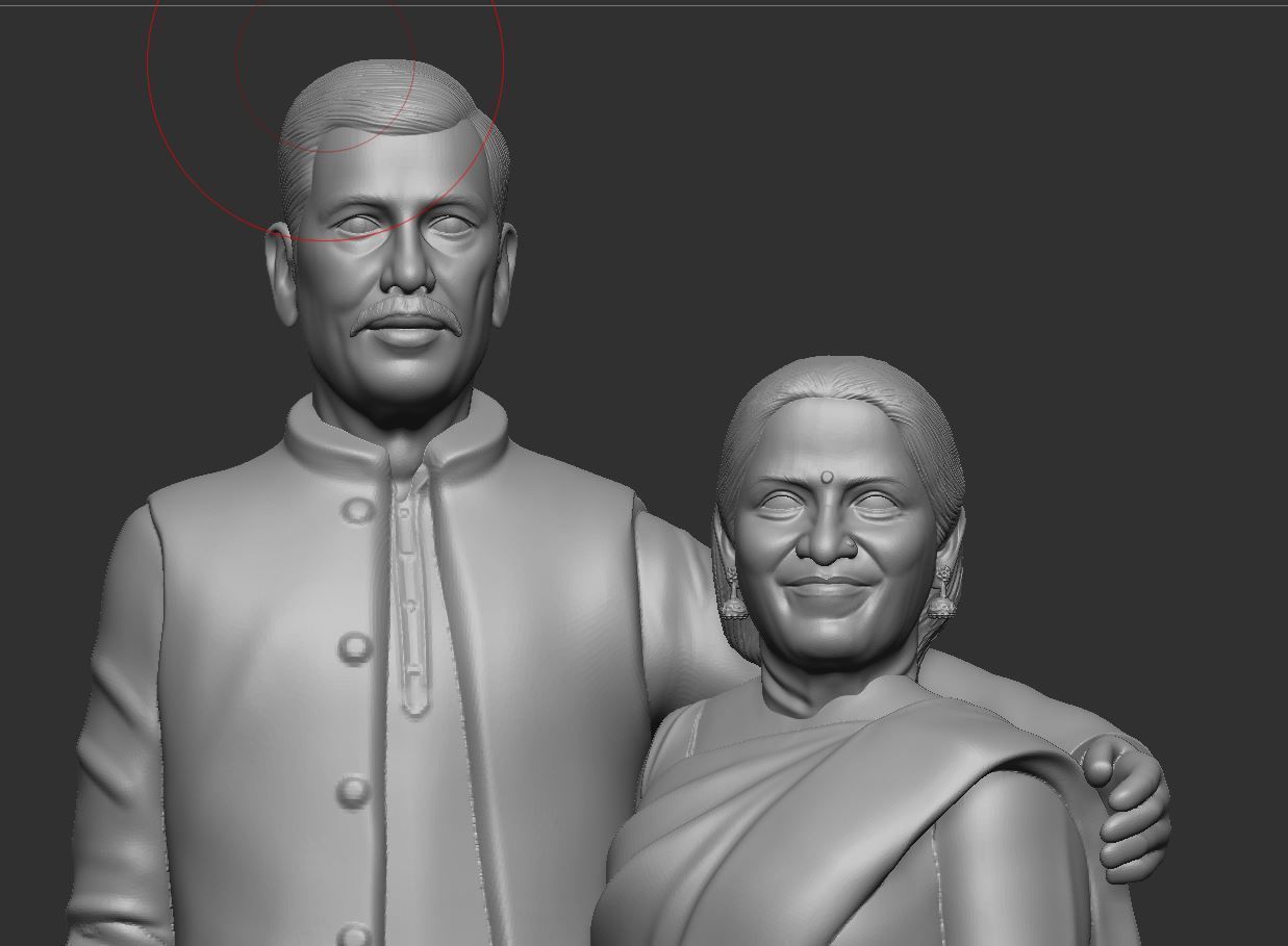 couple miniature 3D print model_2