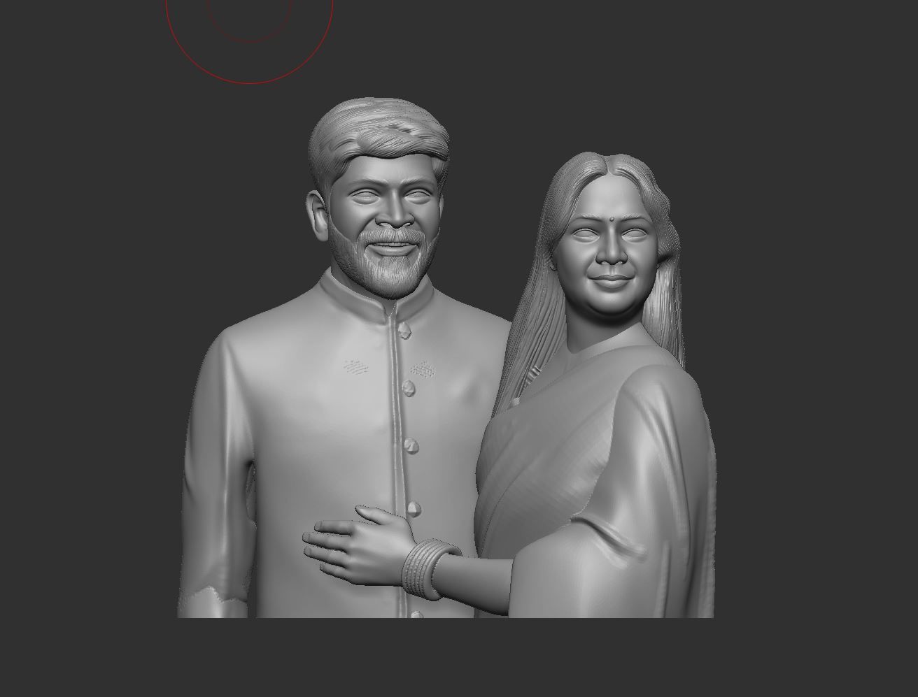 couple miniature 3D print model_9
