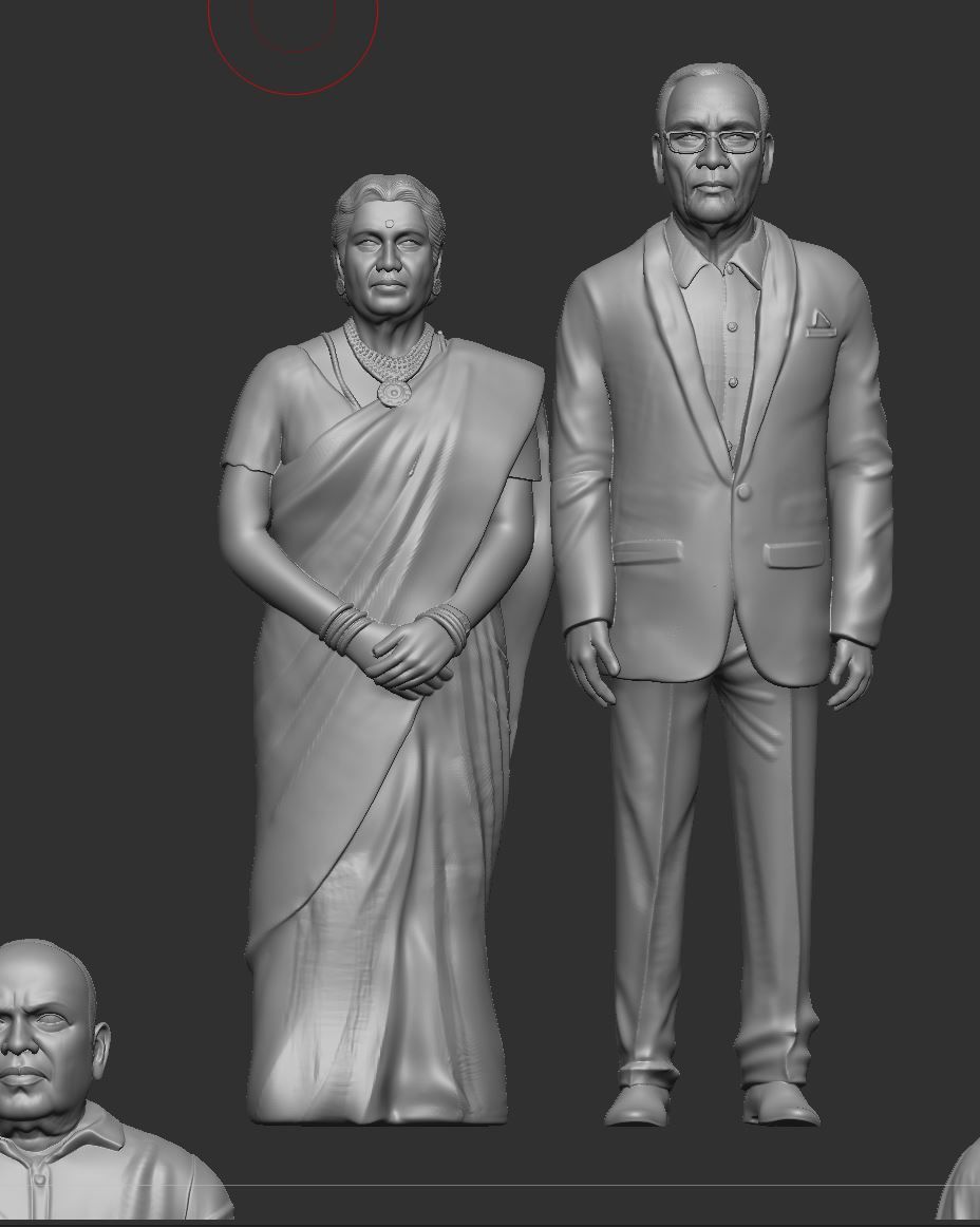 couple miniature 3D print model_3