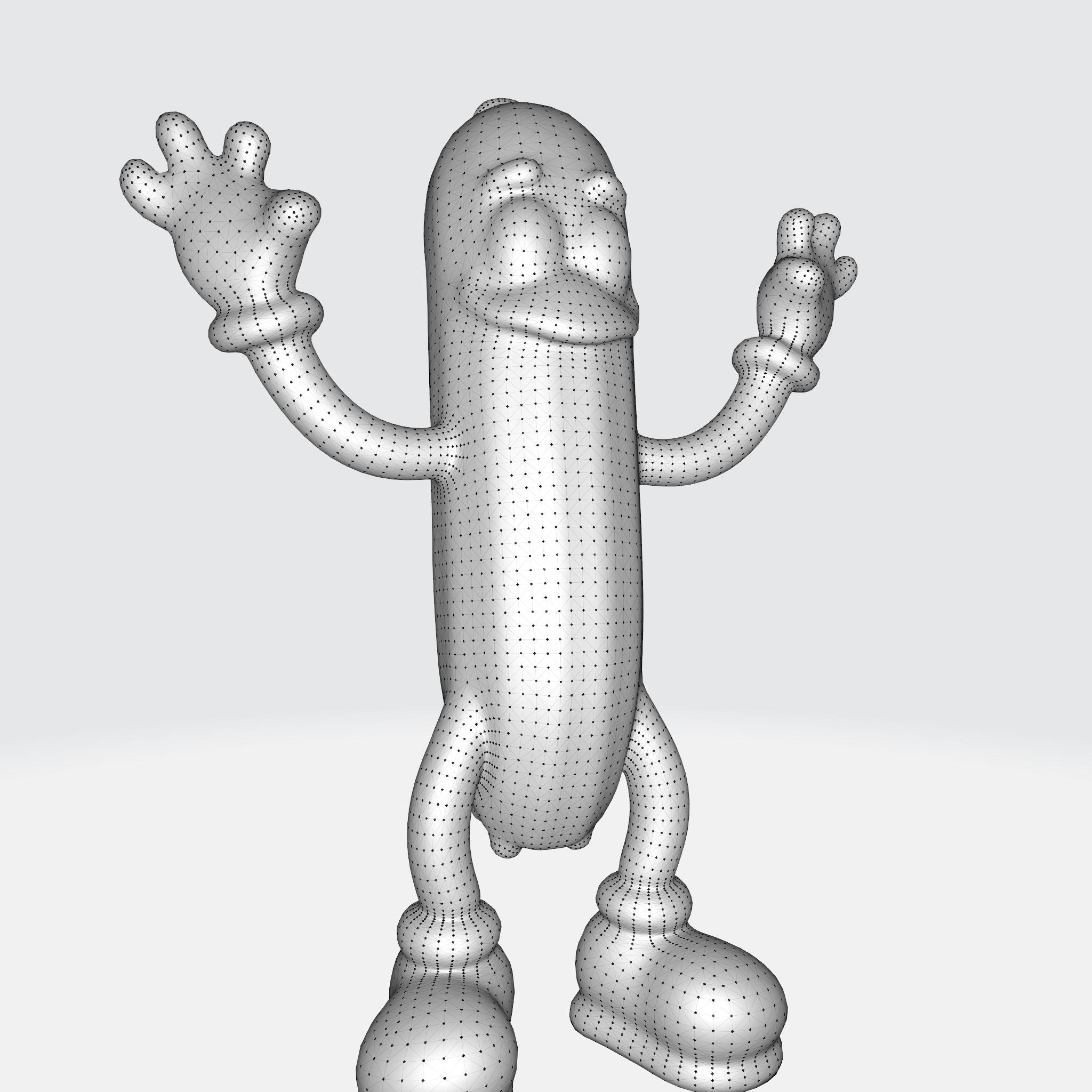 Anthropomorphic Hot Dog With Arms And Legs 3D model_13