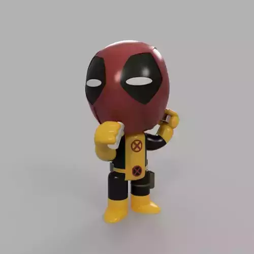 Marvel Comics Mini Deadpool X Men Uniform Wade Wilson 3D model