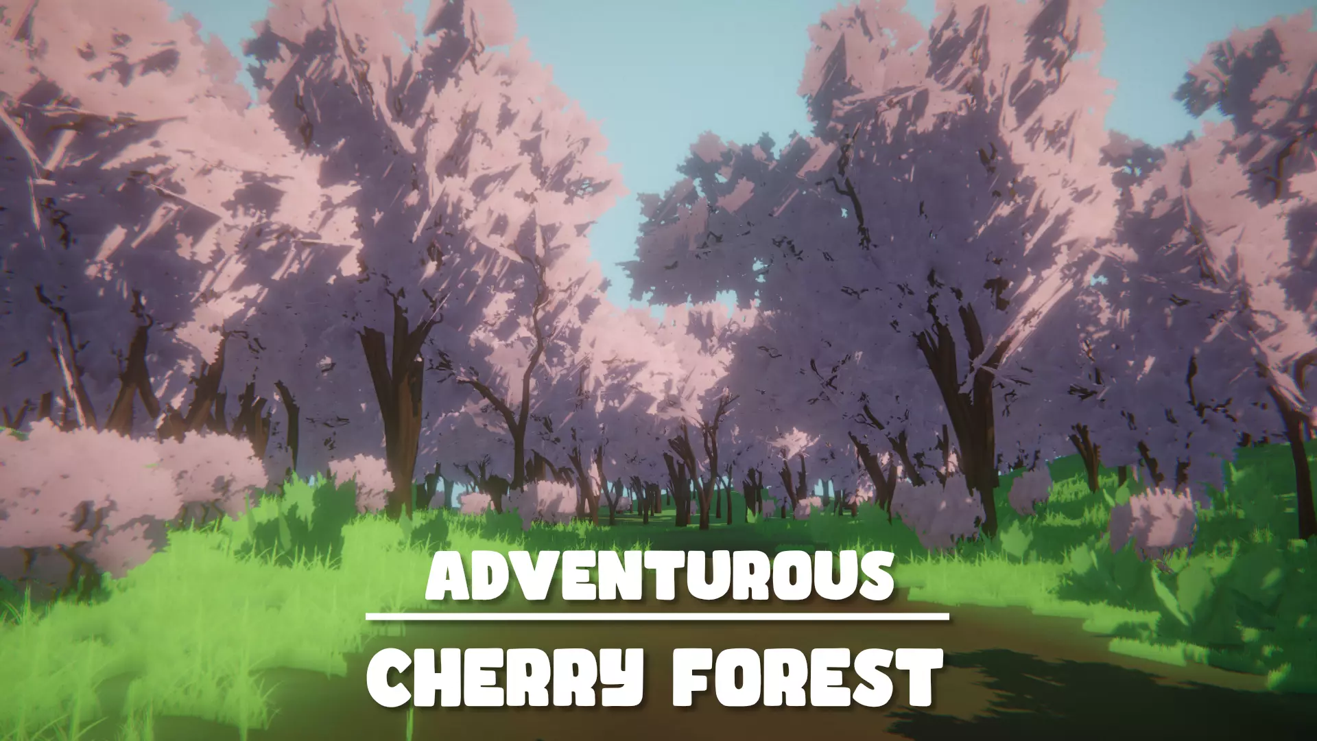 Adventurous - Cherry Forest Low-poly 3D model_0