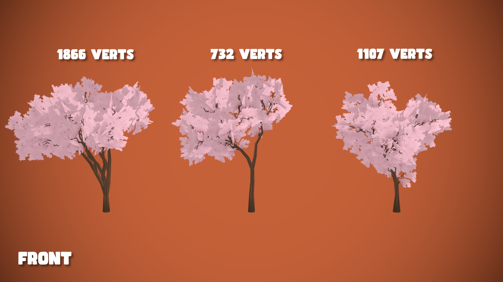 Adventurous - Cherry Forest Low-poly 3D model_4