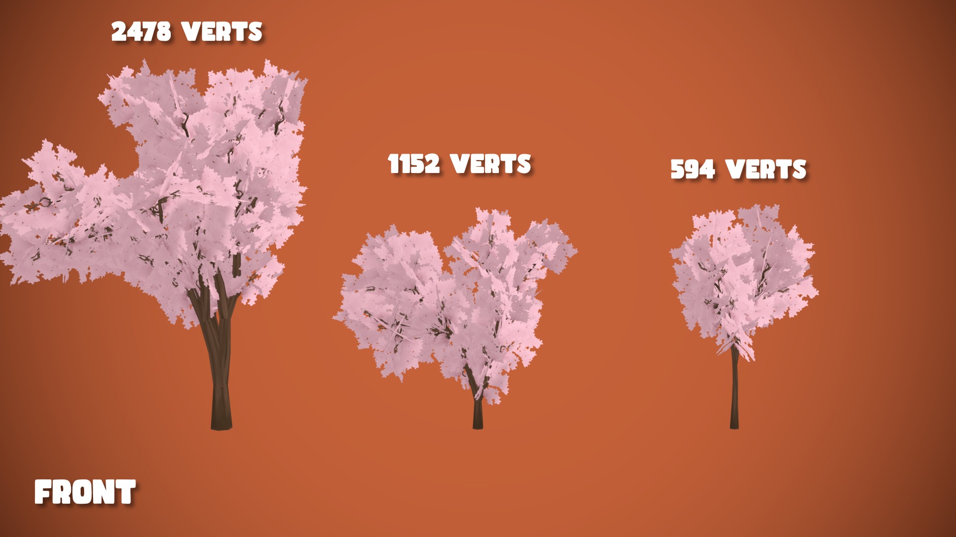 Adventurous - Cherry Forest Low-poly 3D model_6