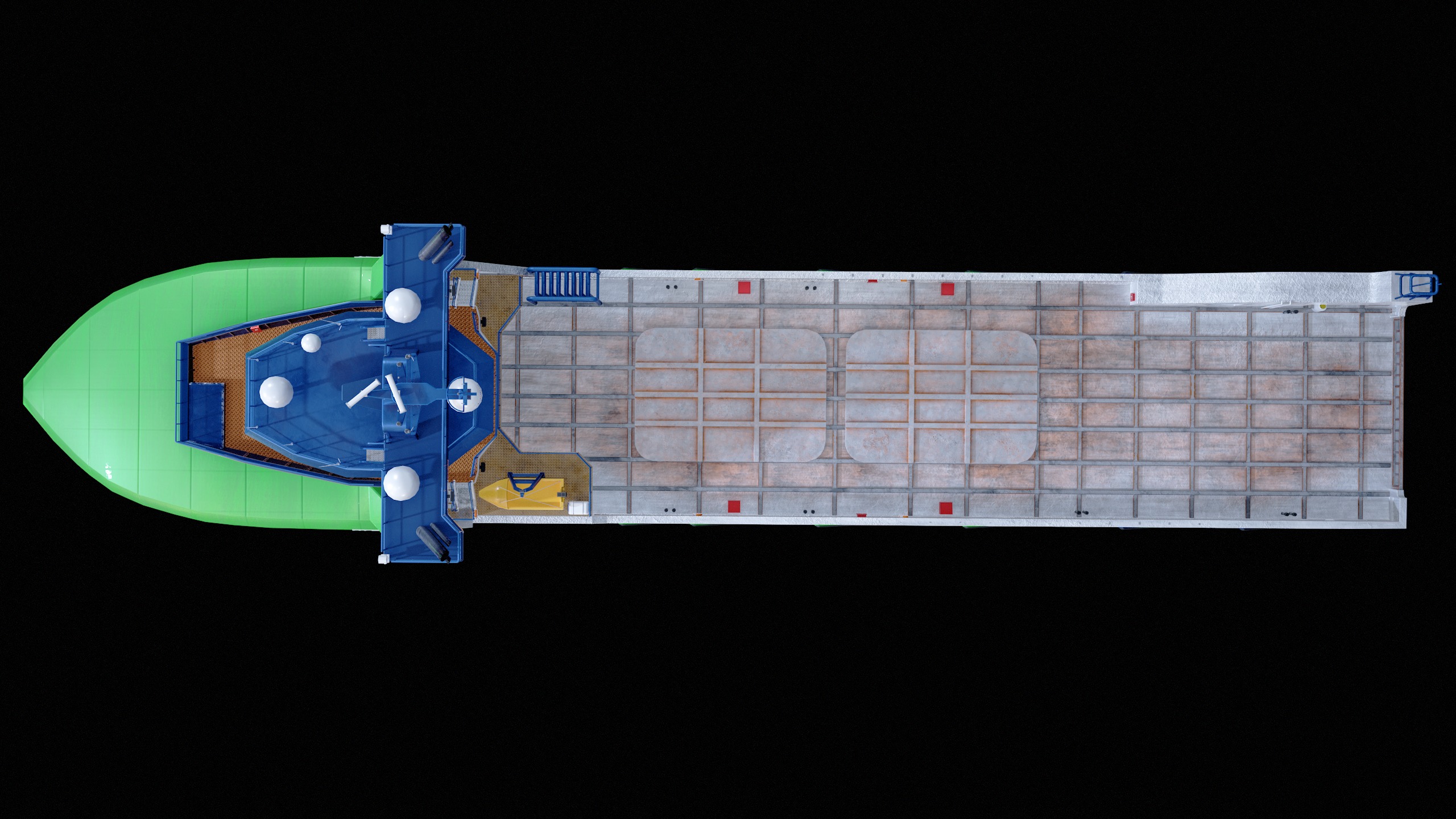 USV Mothership Armada 7803 Multipurpose Vessel Simple PBR Low-poly 3D model_17