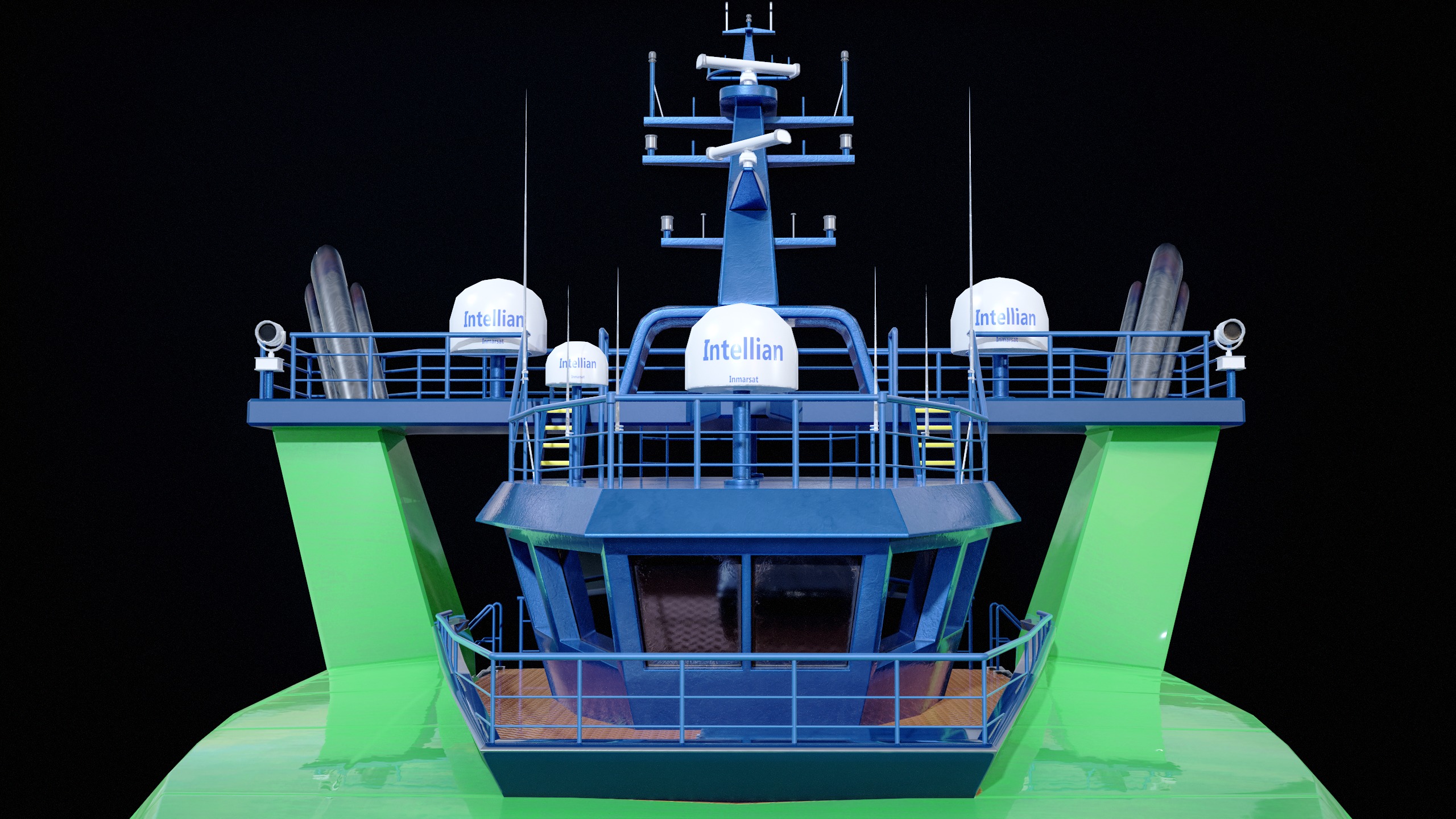 USV Mothership Armada 7803 Multipurpose Vessel Simple PBR Low-poly 3D model_27